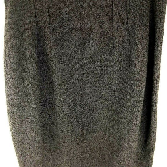 ST JOHN Caviar Suit Skirt Dress Women’s 12 Black - Picture 6 of 8